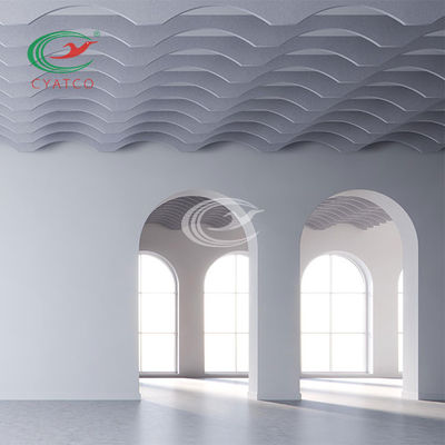 품질  SGS Polyester PET Acoustic Ceiling Panels Harmless Mildewproof 공장