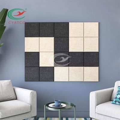 2200gsm 필트 벽 패널 회의실 음 흡수 벽화 ASTM E84 미국 표준