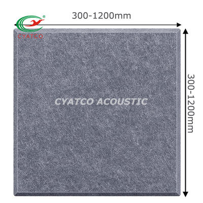 CYATCO 12&quot;X 12&quot; 사각형 섬유 벽 패널 소리 방지 폼 패널 크기를 잘라 쉽게